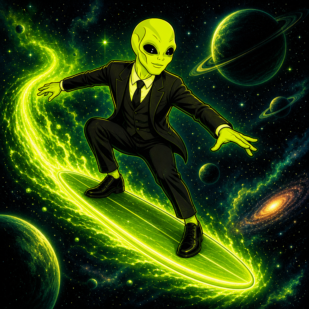 ALIENHOOD — cosmic laser surf