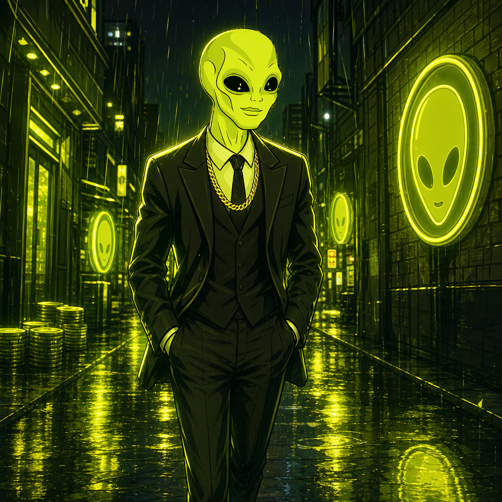 ALIENHOOD — neon alley walk